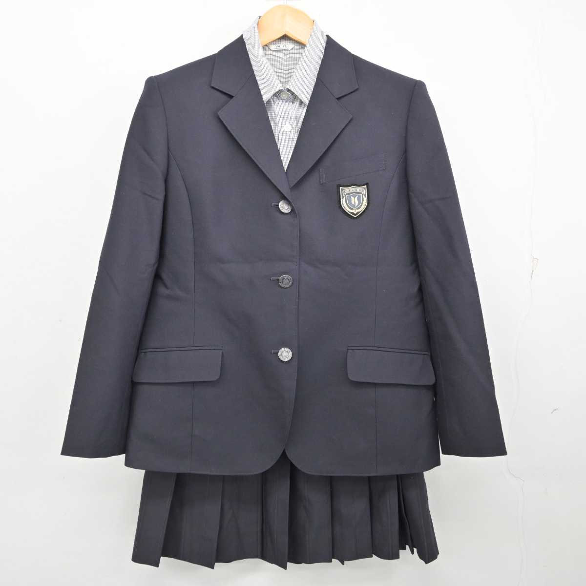 【中古】神奈川県 横浜清風高等学校 女子制服 3点 (ブレザー・シャツ・スカート) sf077329