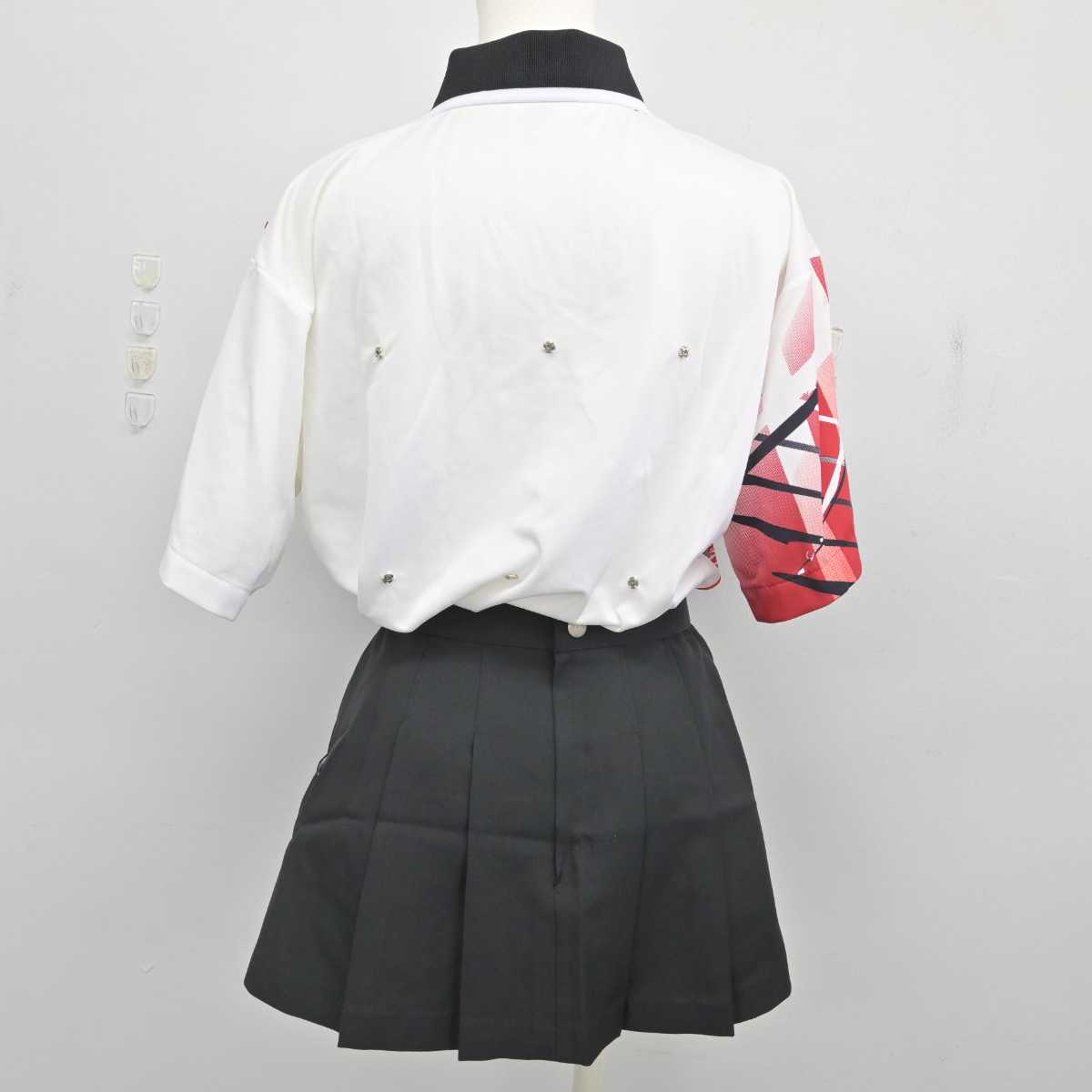 【中古】神奈川県 鶴が台中学校/テニス部ユニフォーム 女子制服 2点 (部活ユニフォーム 上・部活ユニフォーム 下) sf077336