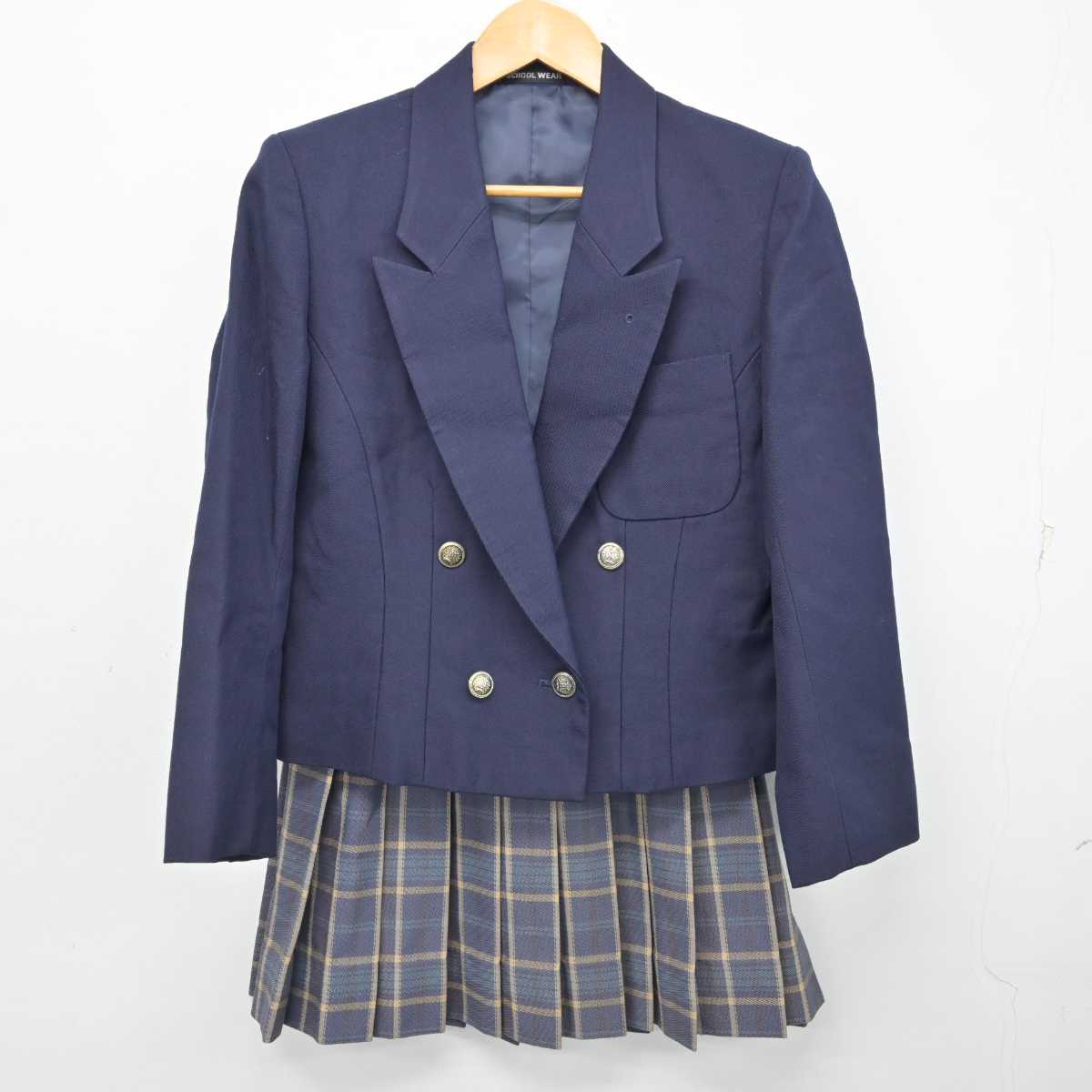 【中古】東京都 武蔵野北高等学校 女子制服 2点 (ブレザー・スカート) sf077338