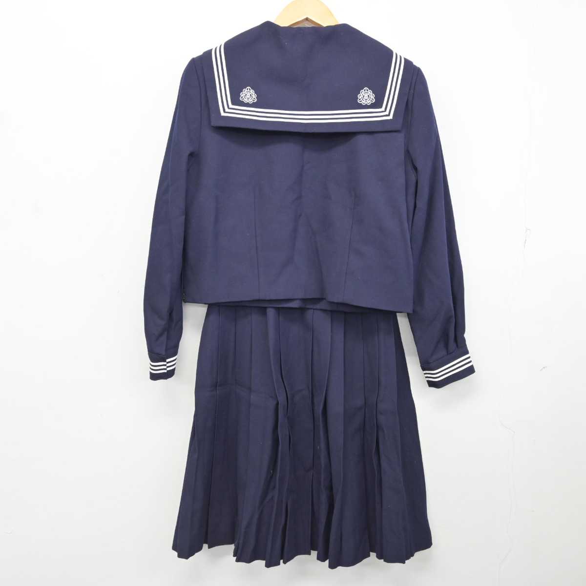 【中古】埼玉県 松山女子高等学校 女子制服 2点 (セーラー服・スカート) sf077356