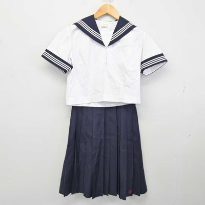 【中古】埼玉県 松山女子高等学校 女子制服 3点 (セーラー服・セーラー服・スカート) sf077357