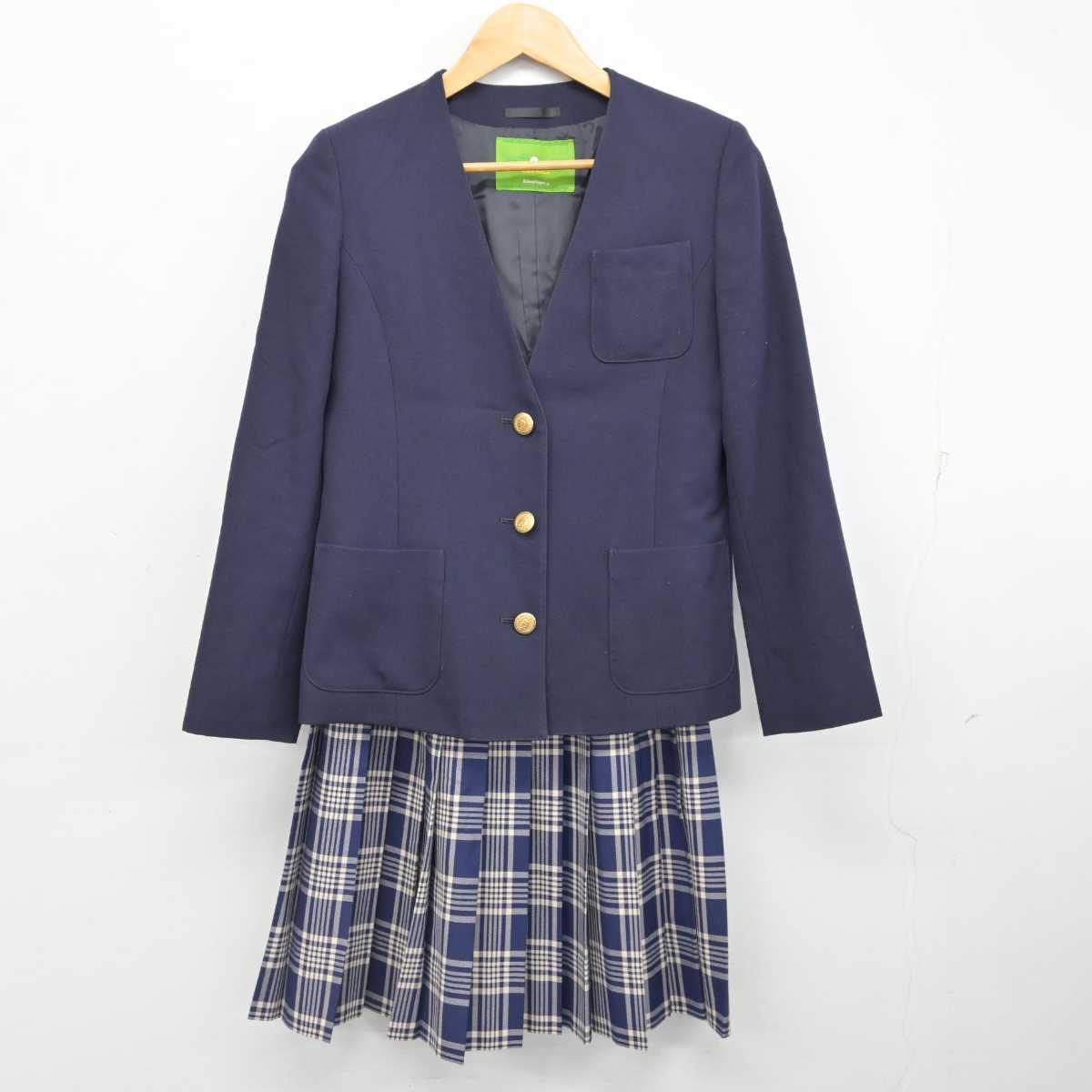 【中古】埼玉県 山村学園高等学校 女子制服 3点 (ブレザー・スカート・スカート) sf077359