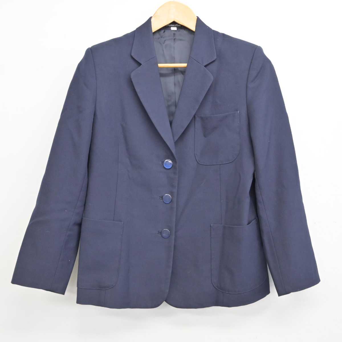 【中古】栃木県 小川中学校 女子制服 3点 (ブレザー・スカート) sf077362