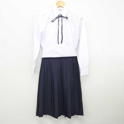 【中古】栃木県 小川中学校 女子制服 3点 (シャツ・スカート) sf077364