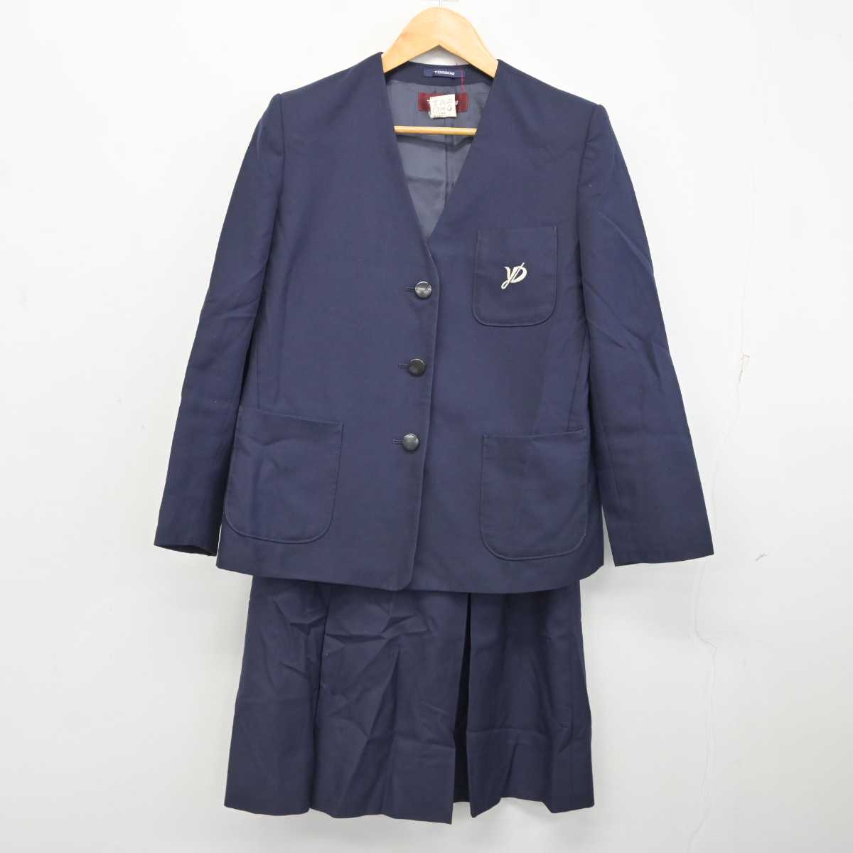 【中古】神奈川県 洋光台第一中学校 女子制服 3点 (ブレザー・ベスト・スカート) sf077369