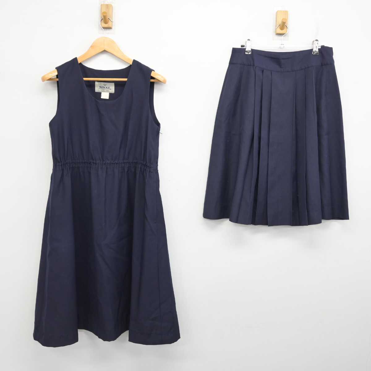 【中古】愛知県 南山学園 聖霊高等学校 女子制服 5点 (ブレザー・ジャンパースカート・スカート) sf077377