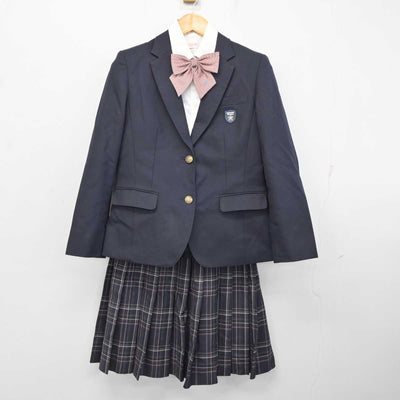 【中古】福岡県 近畿大学附属福岡高等学校 女子制服 4点 (ブレザー・シャツ・スカート) sf077379