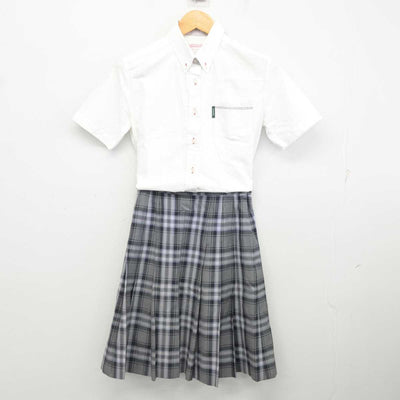 【中古】神奈川県 光明学園相模原高等学校 女子制服 3点 (シャツ・スカート) sf077386