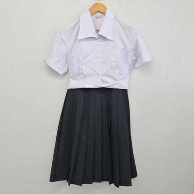 【中古】富山県 雄山高等学校 女子制服 3点 (シャツ・スカート) sf077392