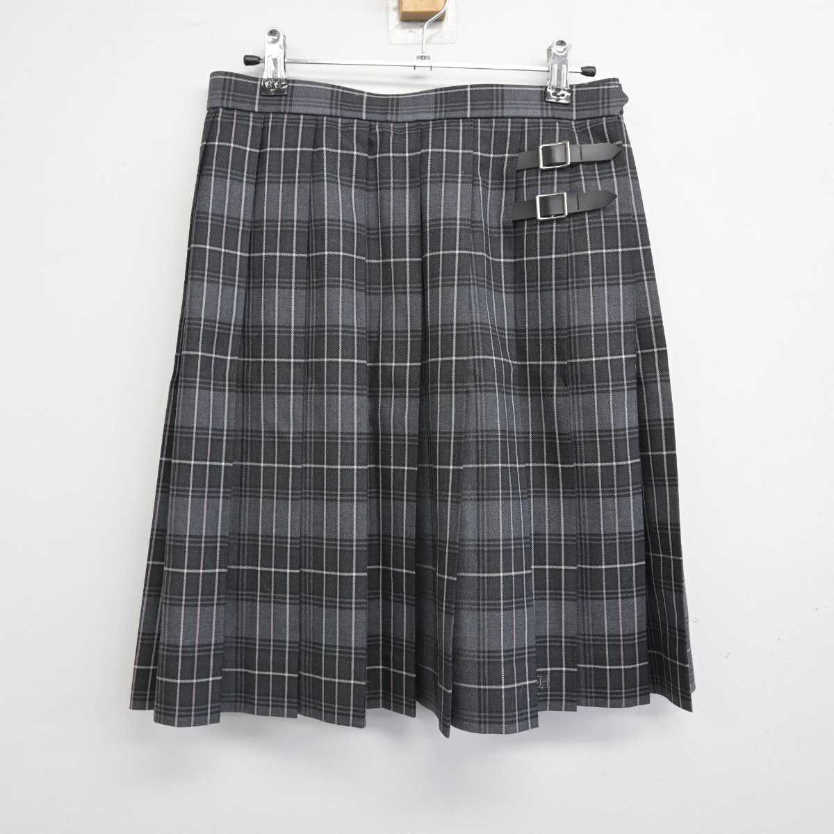 【中古】埼玉県 盈進学園 東野高等学校 女子制服 3点 (ニット・スカート) sf077404