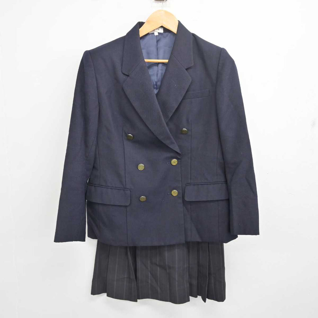 【中古】埼玉県 久喜高等学校 女子制服 2点 (ブレザー・スカート) sf077414