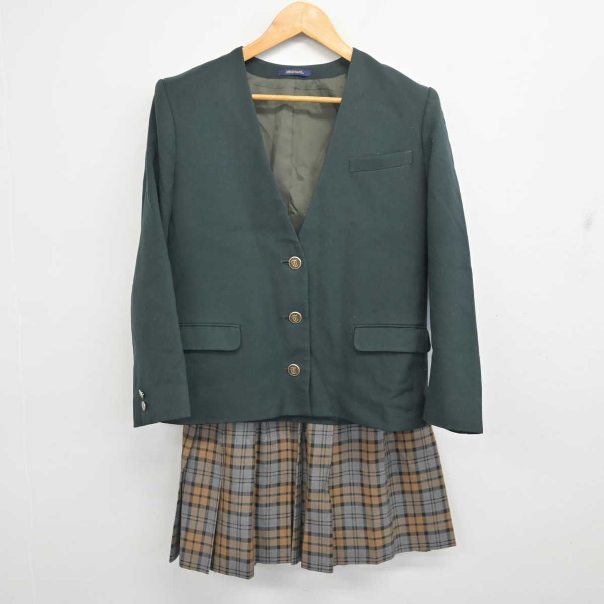 【中古】埼玉県 所沢中学校 女子制服 2点 (ブレザー・スカート) sf077416