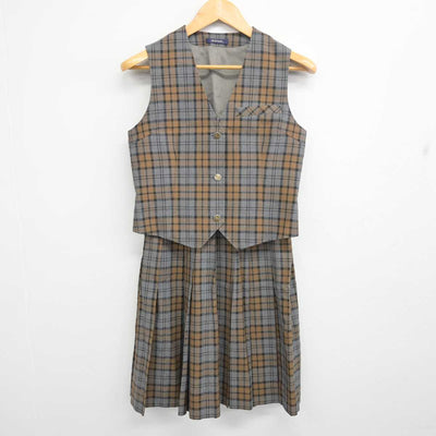 【中古】埼玉県 所沢中学校 女子制服 2点 (ベスト・スカート) sf077418