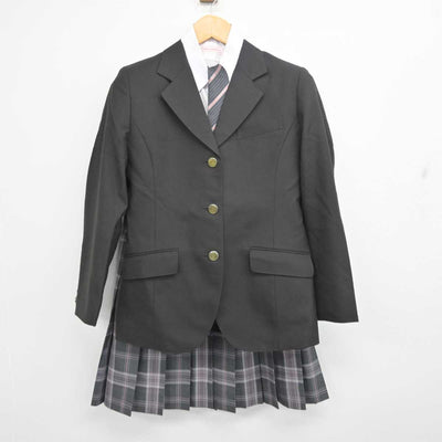 【中古】千葉県 印旛明誠高等学校 女子制服 5点 (ブレザー・シャツ・スカート) sf077423