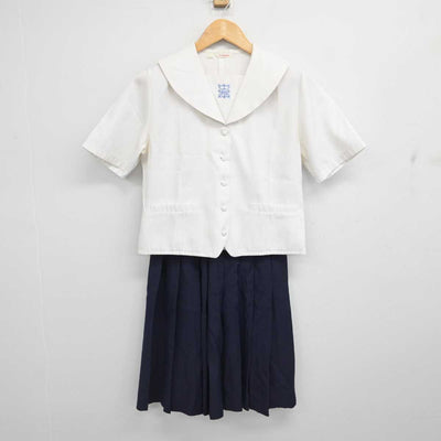 【中古】大阪府 プール学院中学校・高等学校 女子制服 3点 (ブラウス・スカート) sf077435