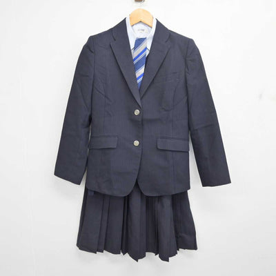 【中古】埼玉県 大宮開成中学・高等学校 女子制服 5点 (ブレザー・ニット・シャツ・スカート) sf077438