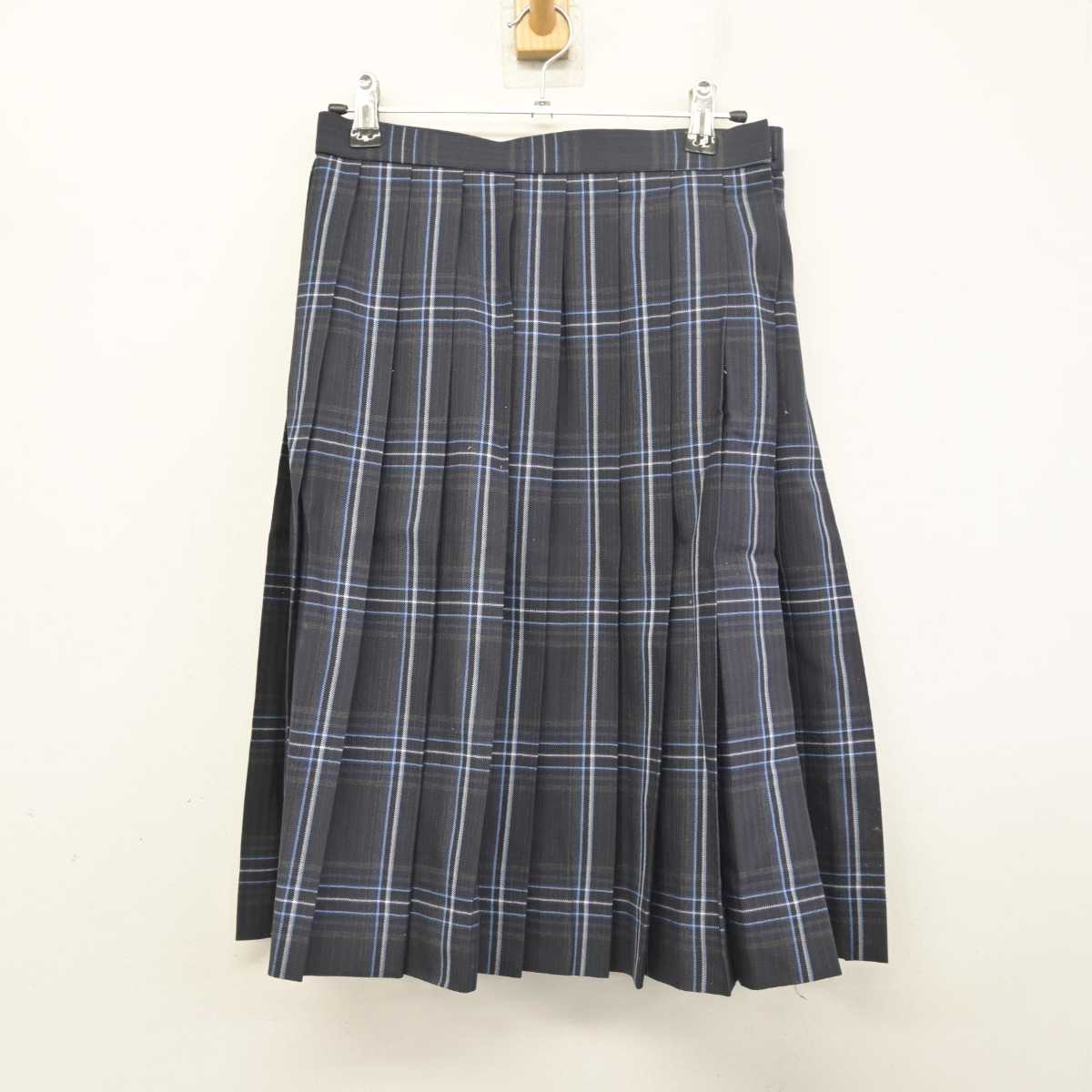 【中古】埼玉県 大宮開成中学・高等学校 女子制服 2点 (シャツ・スカート) sf077439