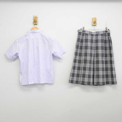 【中古】三重県 飯野高等学校 女子制服 2点 (シャツ・スカート) sf077445