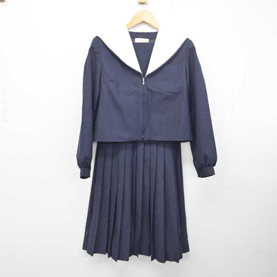 【中古】愛知県 藤浪中学校 女子制服 2点 (セーラー服・スカート) sf077452