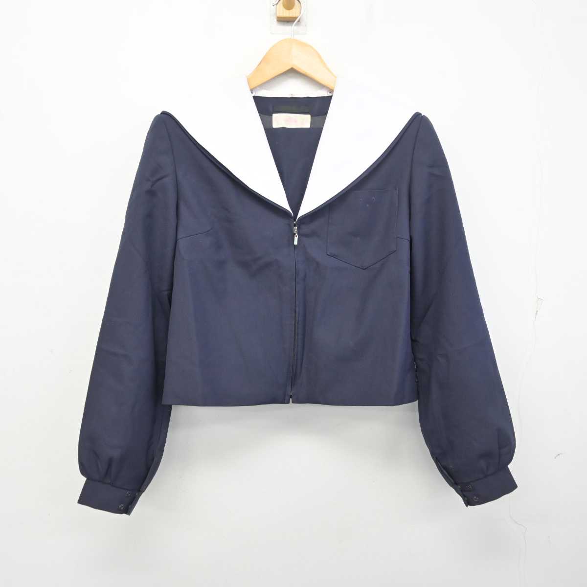 【中古】愛知県 藤浪中学校 女子制服 2点 (セーラー服・スカート) sf077452