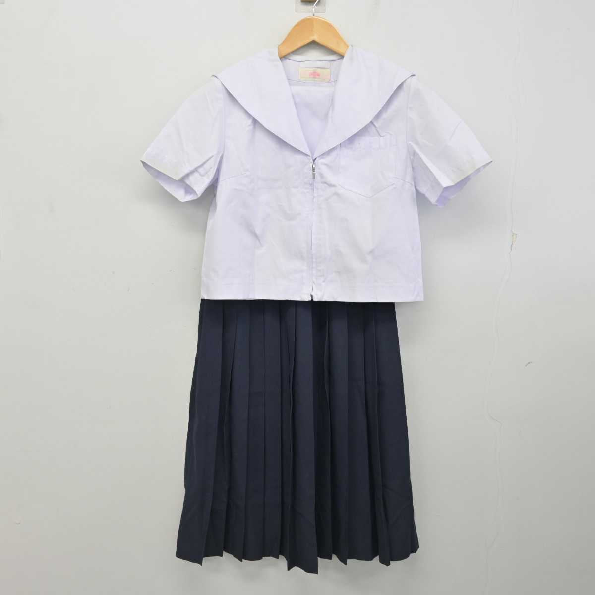 【中古】愛知県 藤浪中学校 女子制服 3点 (セーラー服・セーラー服・スカート) sf077454