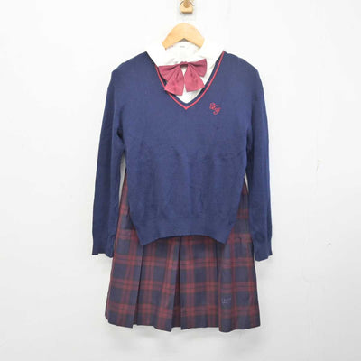 【中古】埼玉県 浦和学院高等学校 女子制服 6点 (ブレザー・ニット・シャツ・スカート) sf077455