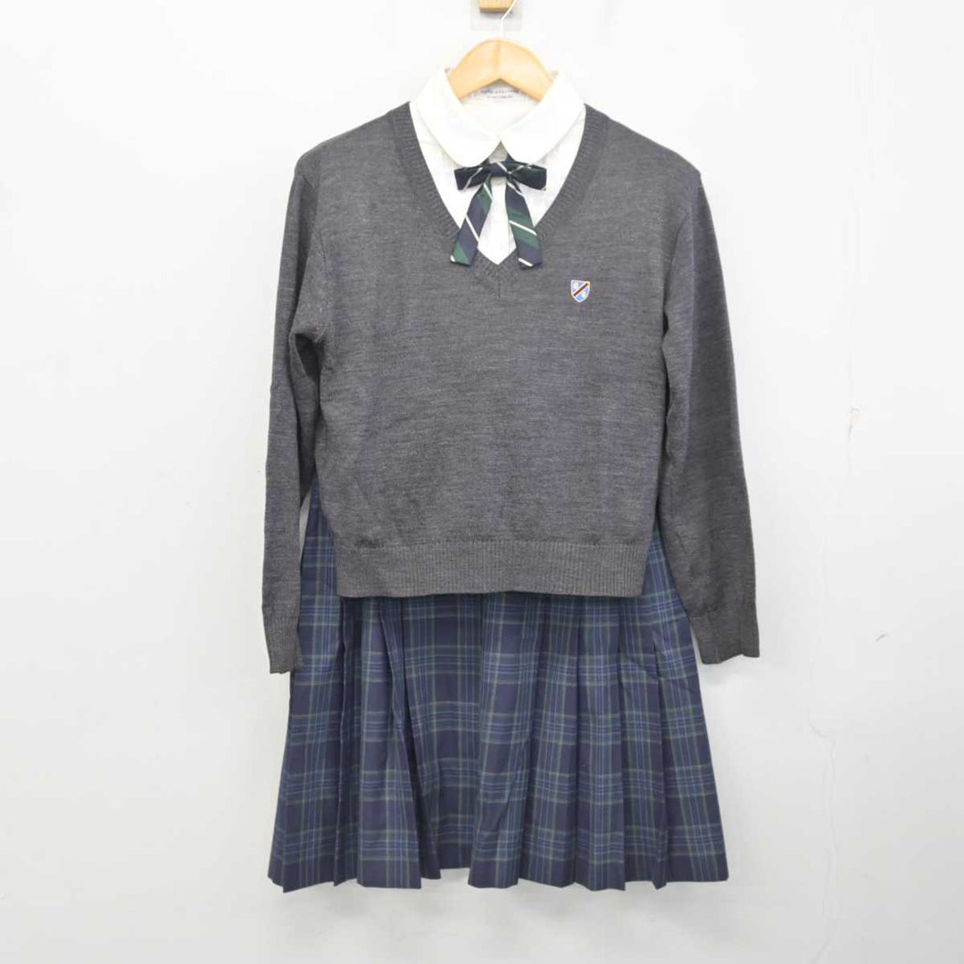 【中古】東京都 國學院高等学校 女子制服 5点 (ブレザー・ニット・シャツ・スカート) sf077459 | 中古制服通販パレイド