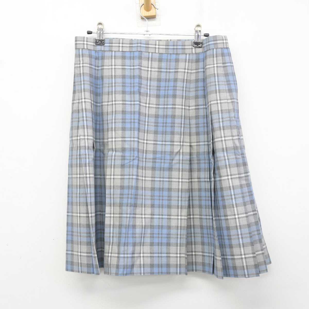 【中古】東京都 國學院高等学校 女子制服 3点 (ニットベスト・シャツ・スカート) sf077460