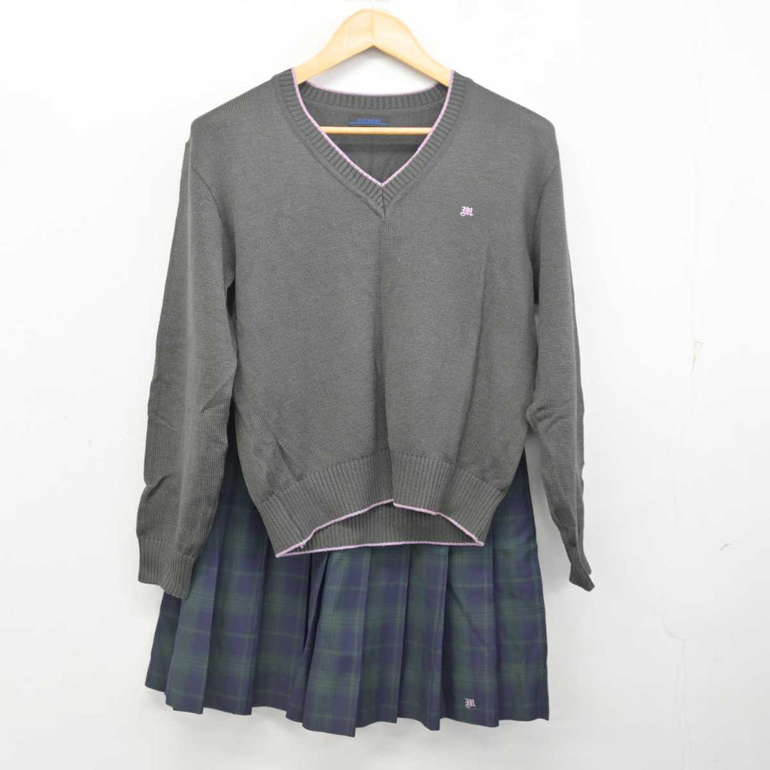 【中古】栃木県 壬生高等学校 女子制服 4点 (ブレザー・ニット・スカート) sf077469 | 中古制服通販パレイド