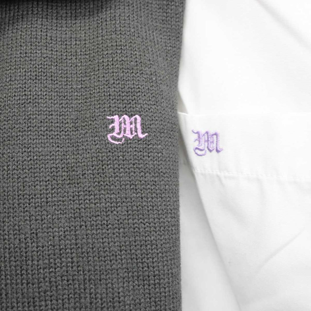 中古】栃木県 壬生高等学校 女子制服 3点 (ニットベスト・シャツ 中古】栃木県 壬生高等学校 女子制服 3点 (ニットベスト・シャツ