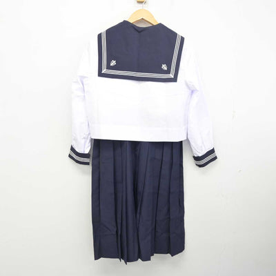 【中古】宮城県 仙台白百合学園中学校・高等学校 女子制服 3点 (セーラー服・スカート) sf077472