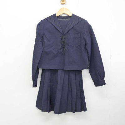 【中古】兵庫県 神戸高等学校 女子制服 2点 (セーラー服・スカート) sf077478