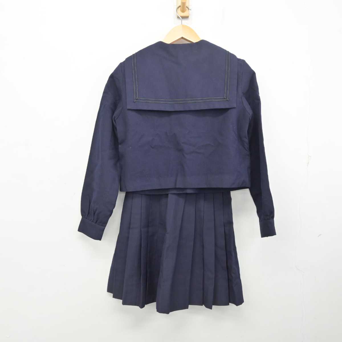 【中古】兵庫県 神戸高等学校 女子制服 2点 (セーラー服・スカート) sf077478