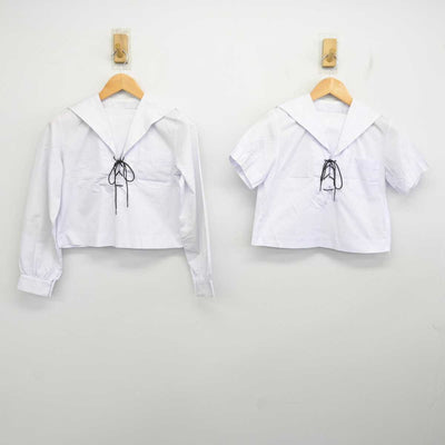 【中古】兵庫県 神戸高等学校 女子制服 4点 (セーラー服) sf077481