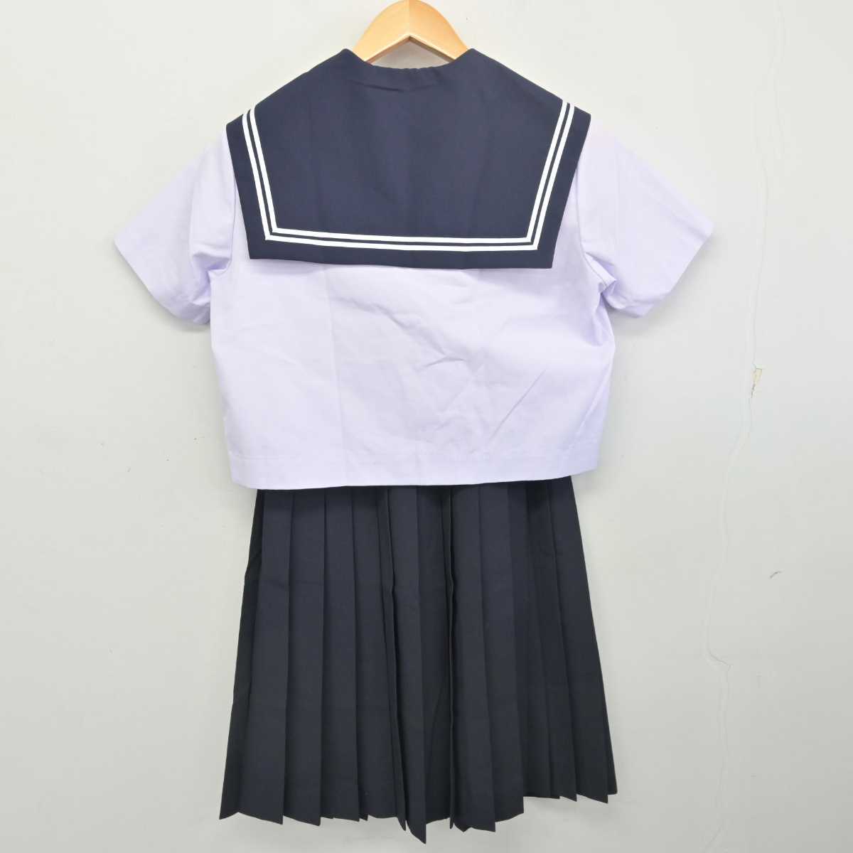 【中古】三重県 明正中学校 女子制服 3点 (セーラー服・スカート) sf077488