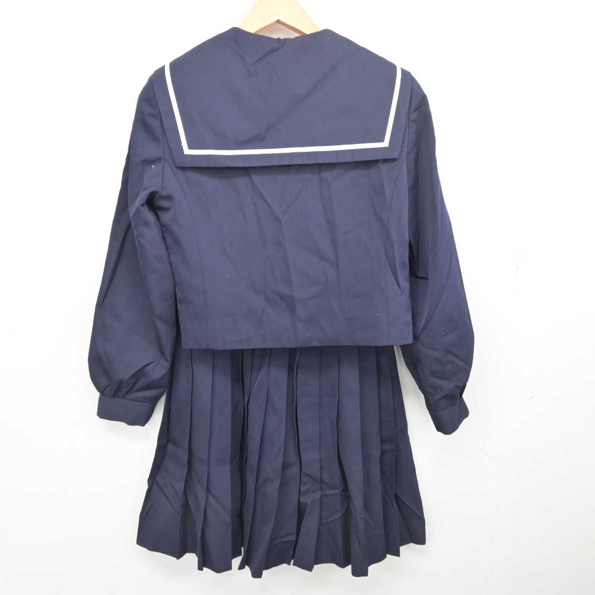 【中古】愛知県 岡崎商業高等学校 女子制服 3点 (セーラー服・スカート) sf077489