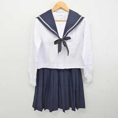 【中古】愛知県 岡崎商業高等学校 女子制服 3点 (セーラー服・スカート) sf077490