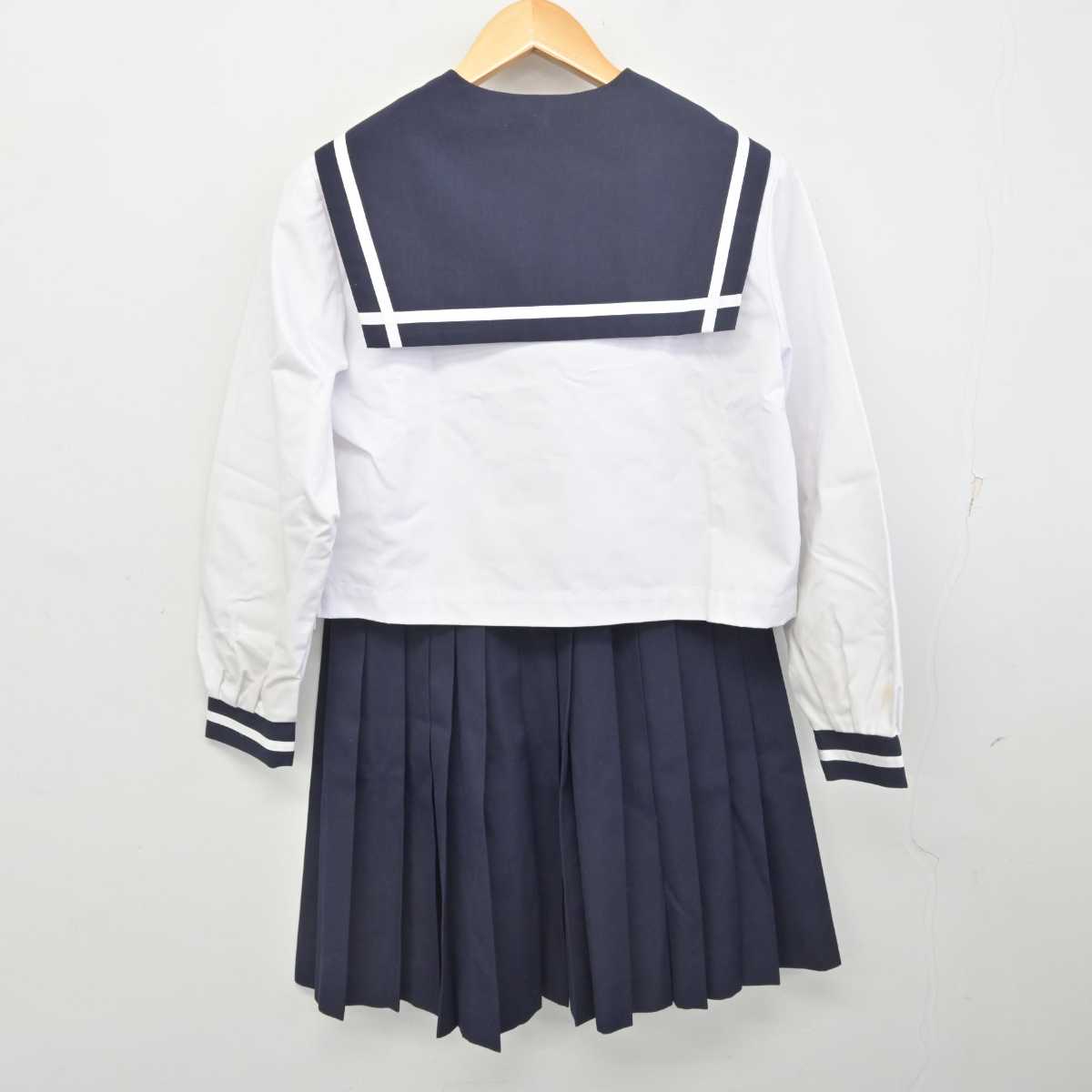 【中古】香川県 飯山中学校 女子制服 3点 (セーラー服・スカート) sf077497