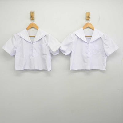 【中古】徳島県 井川中学校 女子制服 2点 (セーラー服) sf077499