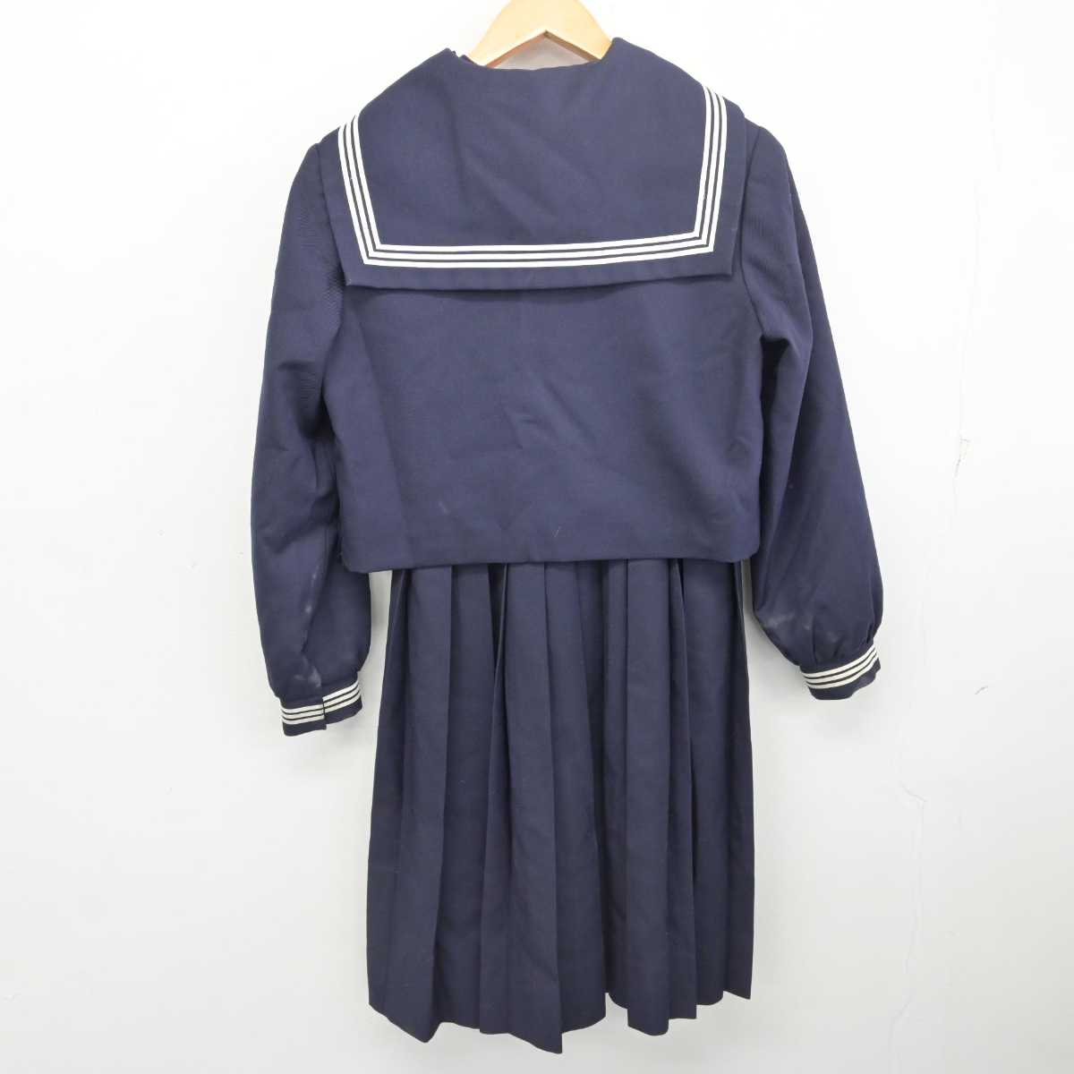 【中古】福岡県 筑紫女学園高等学校 女子制服 4点 (セーラー服・ジャンパースカート) sf077501