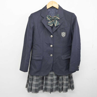 【中古】兵庫県 魚住東中学校 女子制服 3点 (ブレザー・スカート) sf077503