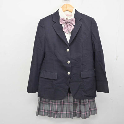 【中古】 クラーク記念国際高等学校 女子制服 6点 (ブレザー・シャツ・スカート) sf077508