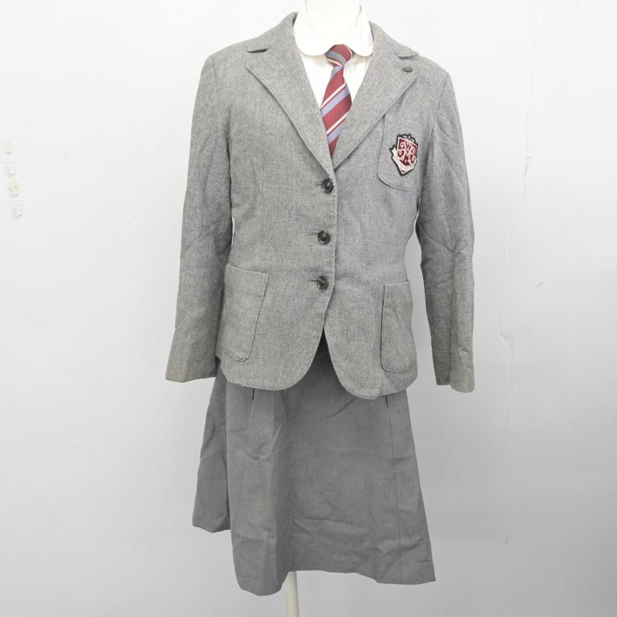 【中古】兵庫県 姫路女学院高等学校 女子制服 5点 (ブレザー・シャツ・スカート) sf077514