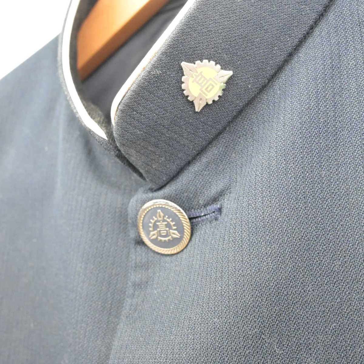 【中古】長崎県 佐世保工業高等学校 男子制服 3点 (学ラン・ズボン) sf077529