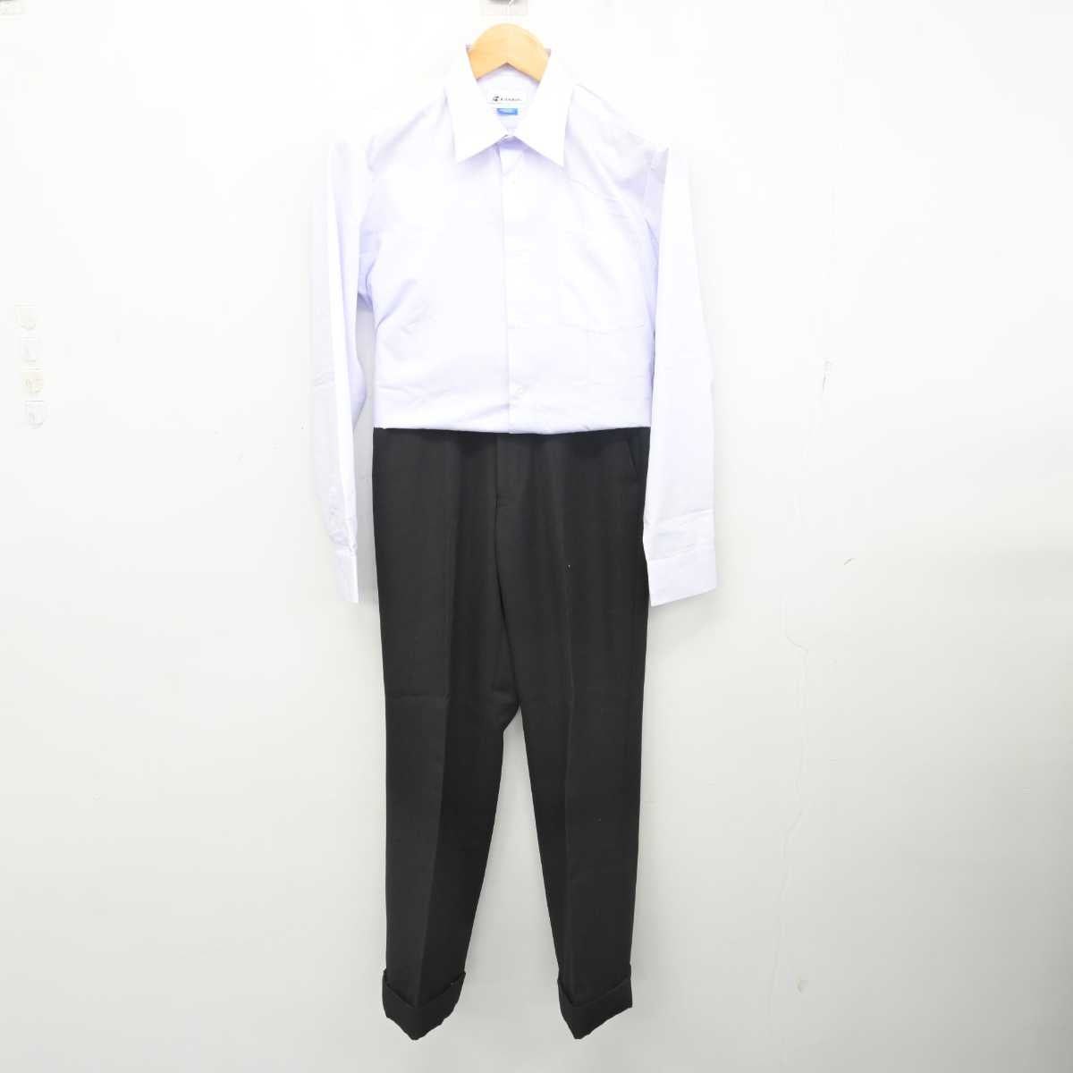 【中古】千葉県 四街道中学校 男子制服 3点 (学ラン・シャツ・ズボン) sf077539