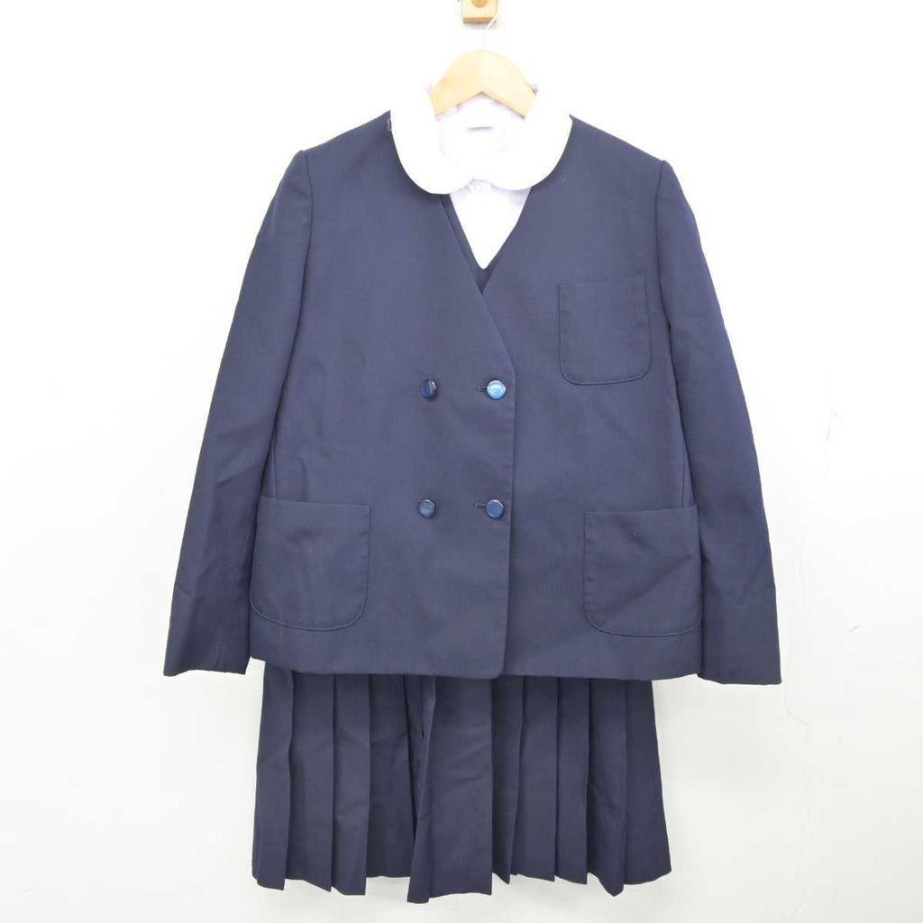 【中古】埼玉県 寄居中学校 女子制服 4点 (ブレザー・ベスト・シャツ・スカート) sf077541