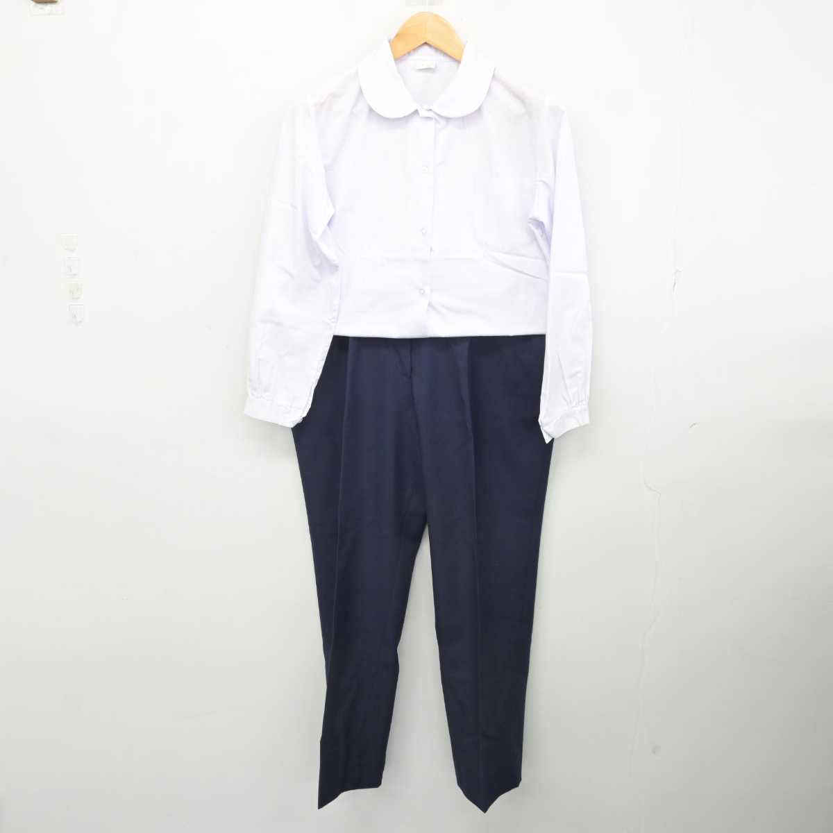 【中古】埼玉県 寄居中学校 女子制服 3点 (シャツ・シャツ・ズボン) sf077542