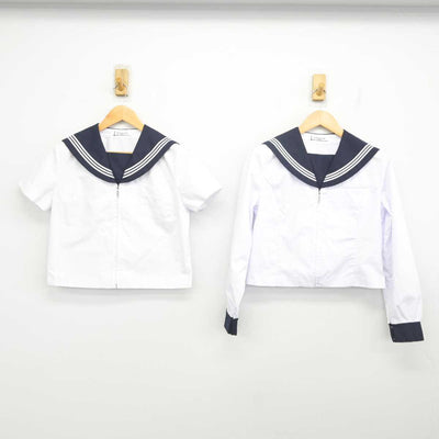 【中古】北海道 天塩中学校 女子制服 2点 (セーラー服・セーラー服) sf077552