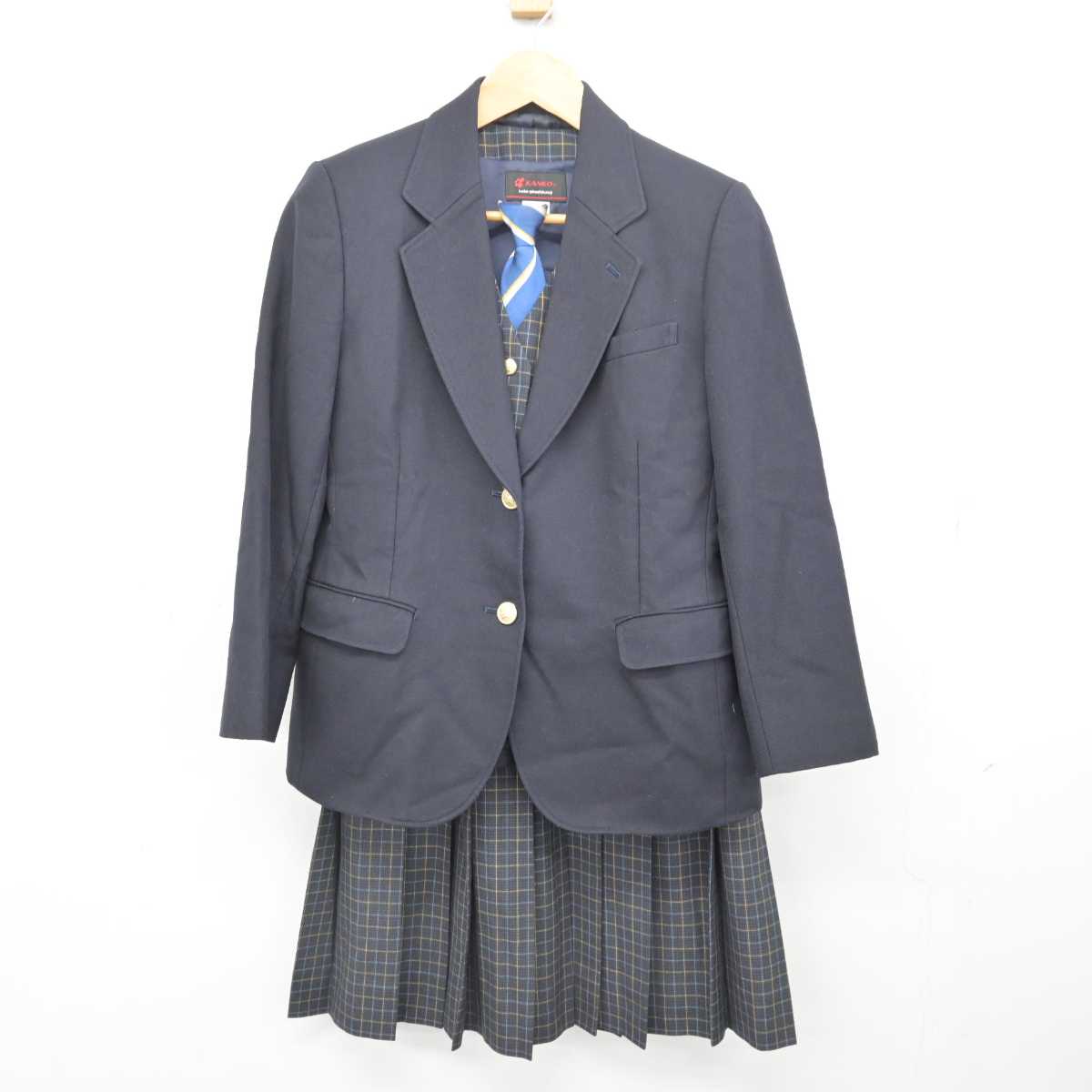 【中古】千葉県 大椎中学校 女子制服 4点 (ブレザー・ベスト・スカート) sf077553