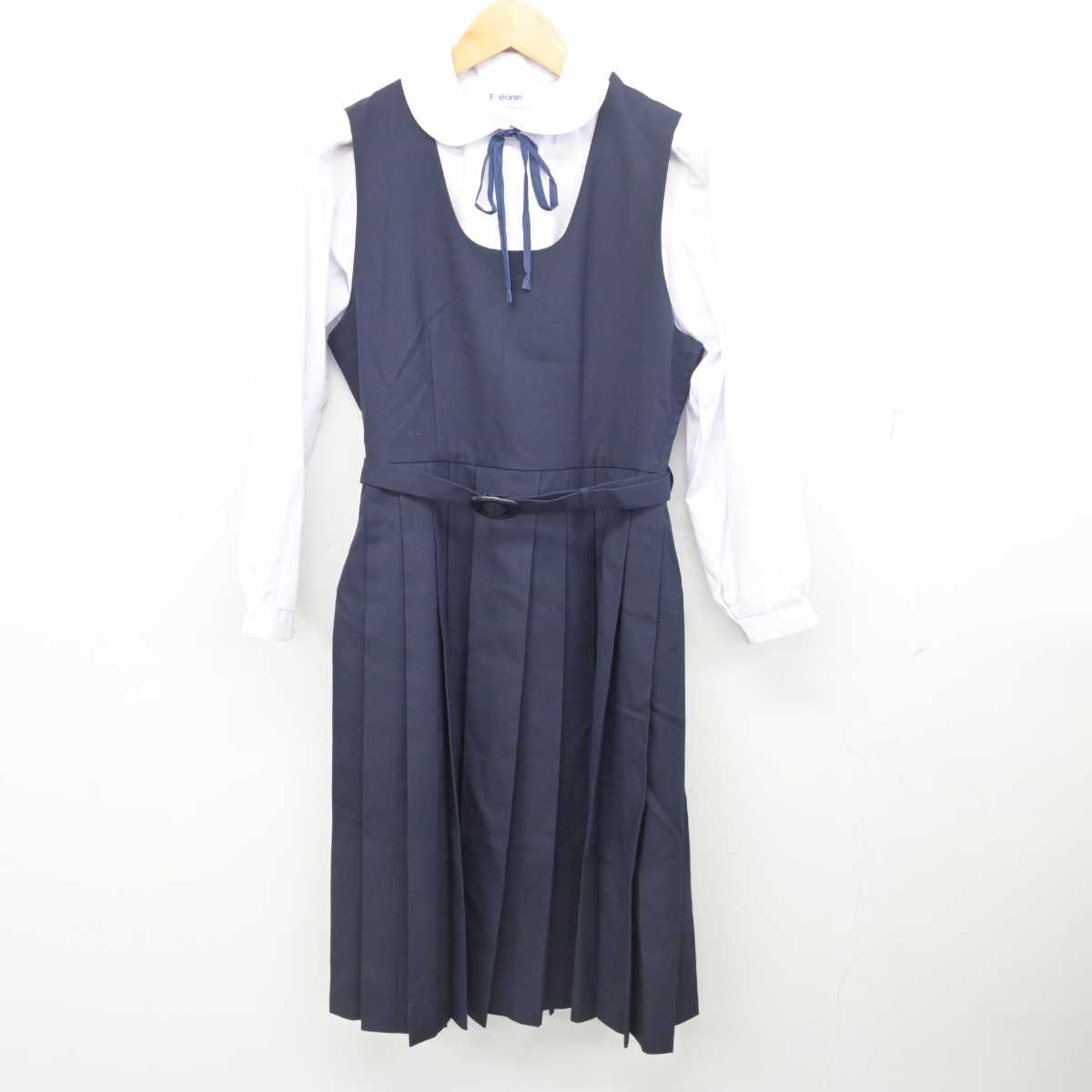 【中古】東京都 府中第一中学校 女子制服 4点 (ブレザー・シャツ・ジャンパースカート) sf077559